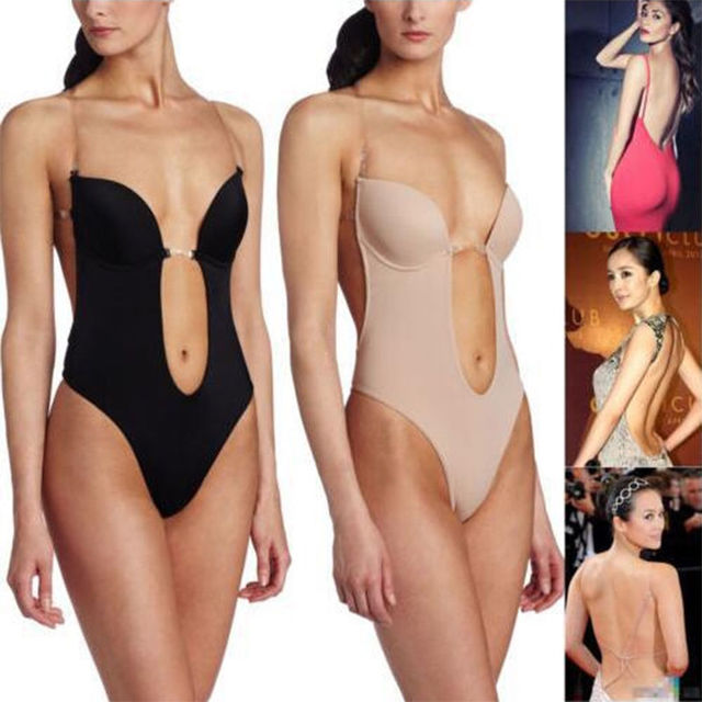 Invisible Backless Plunge Sculpting Bodysuit