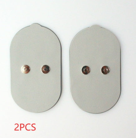 Two metallic oval-shaped earrings on a white background with '2PCS' text.