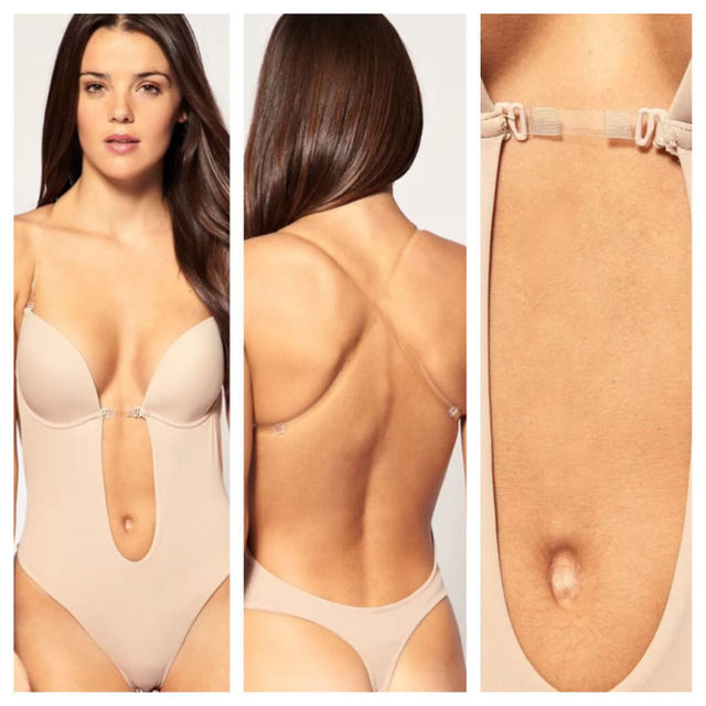 Invisible Backless Plunge Sculpting Bodysuit